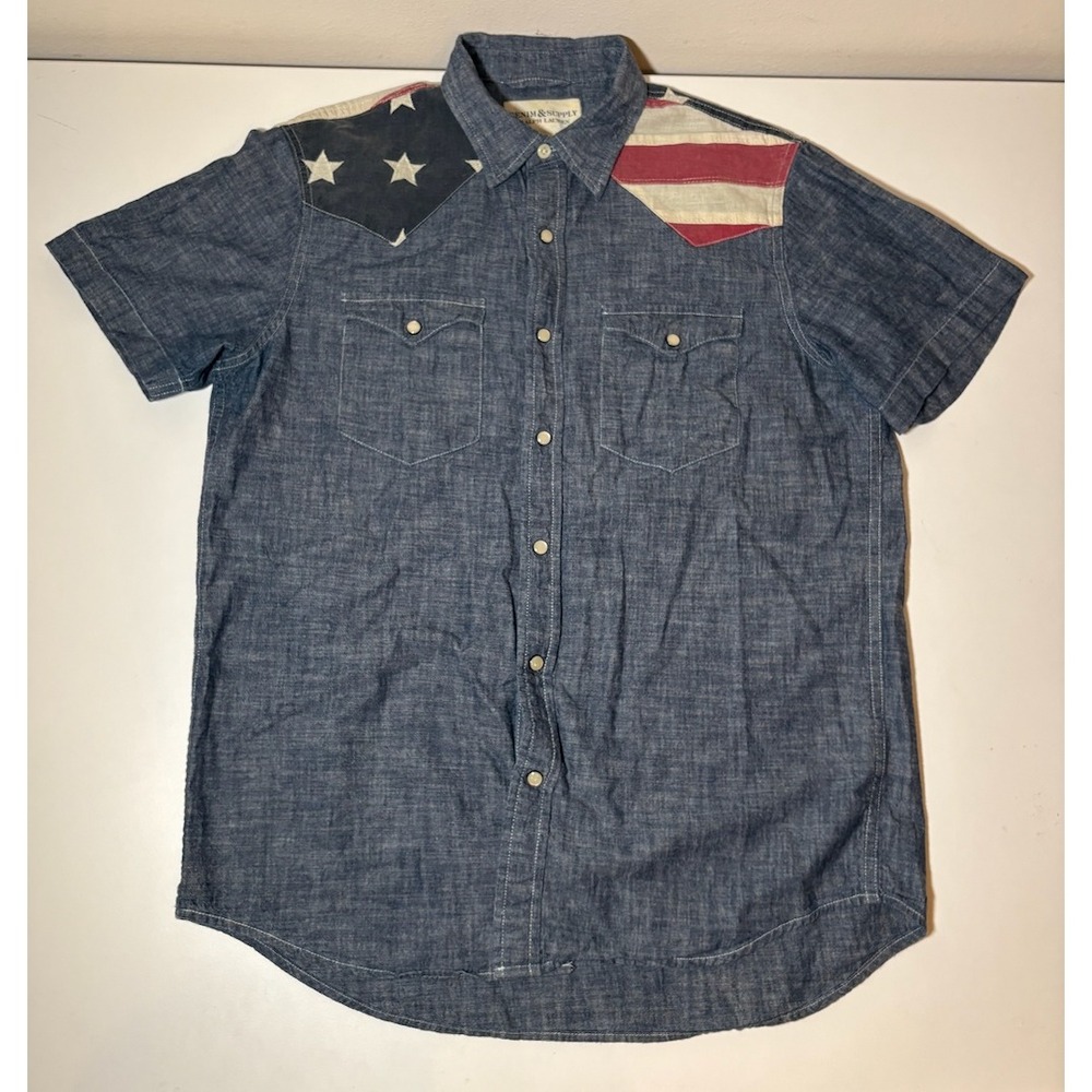 Ralph Lauren Denim & Supply American Flag Snap Shirt | Medium